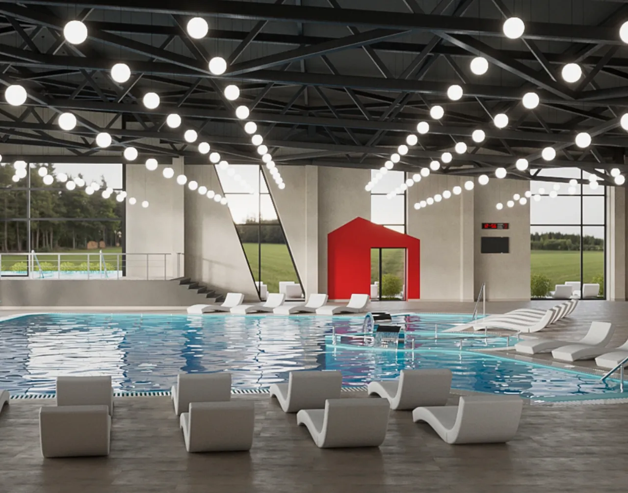 Посещение термального комплекса